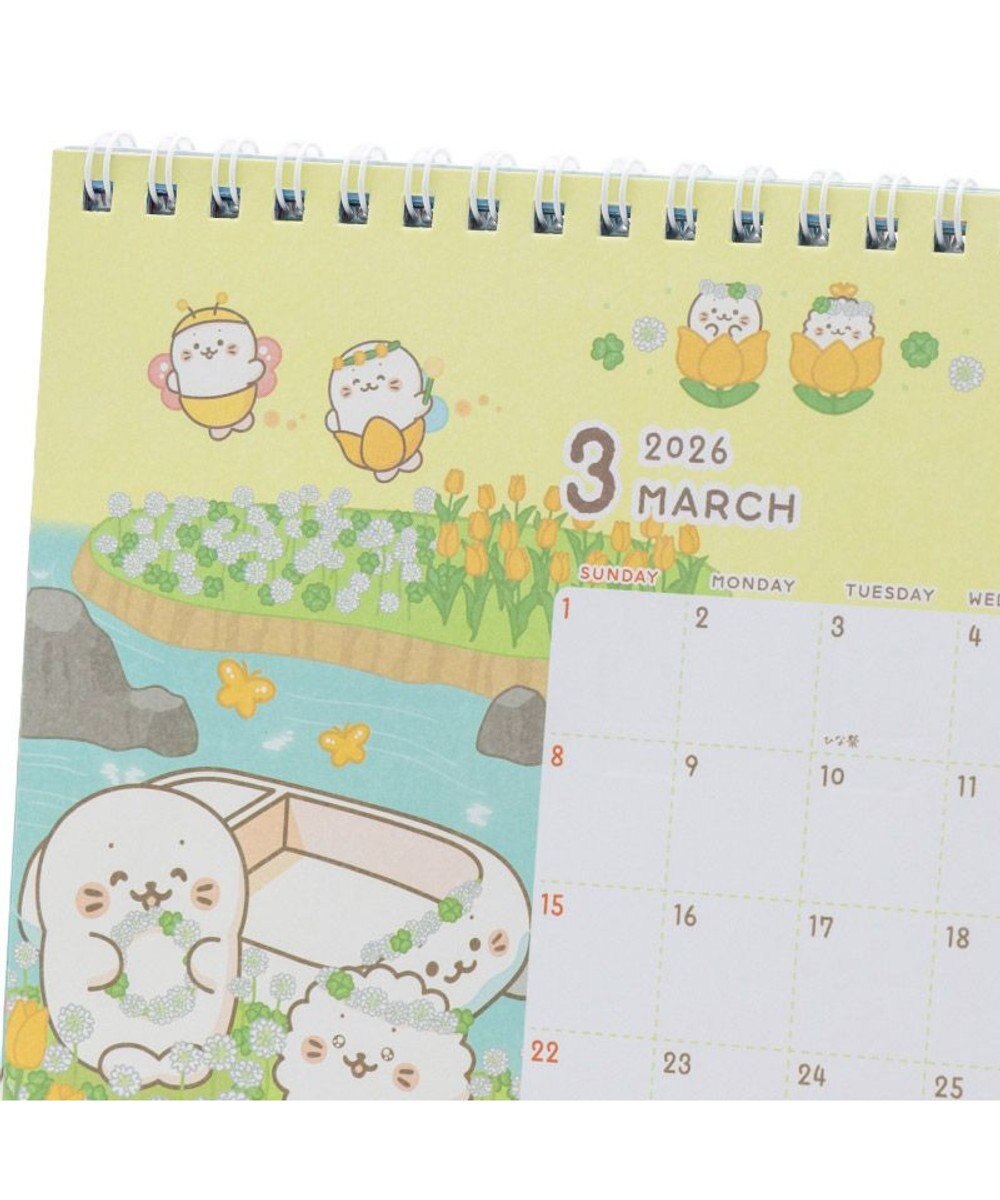 Mother garden しろたん 2026年 卓上カレンダー 