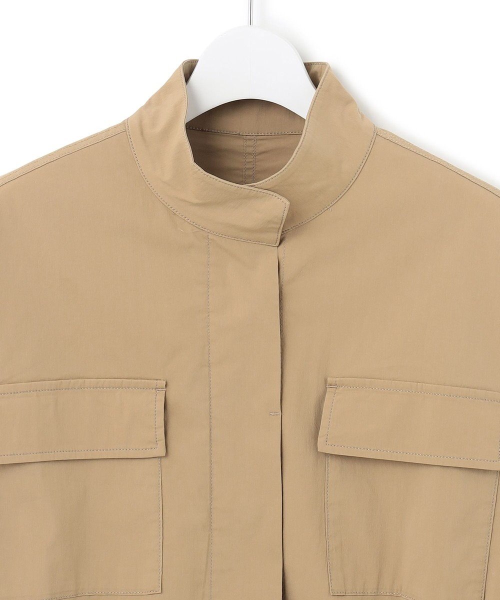 23区 【SLOW/一部店舗限定】ミリタリーストレッチタフタ ジャケット 