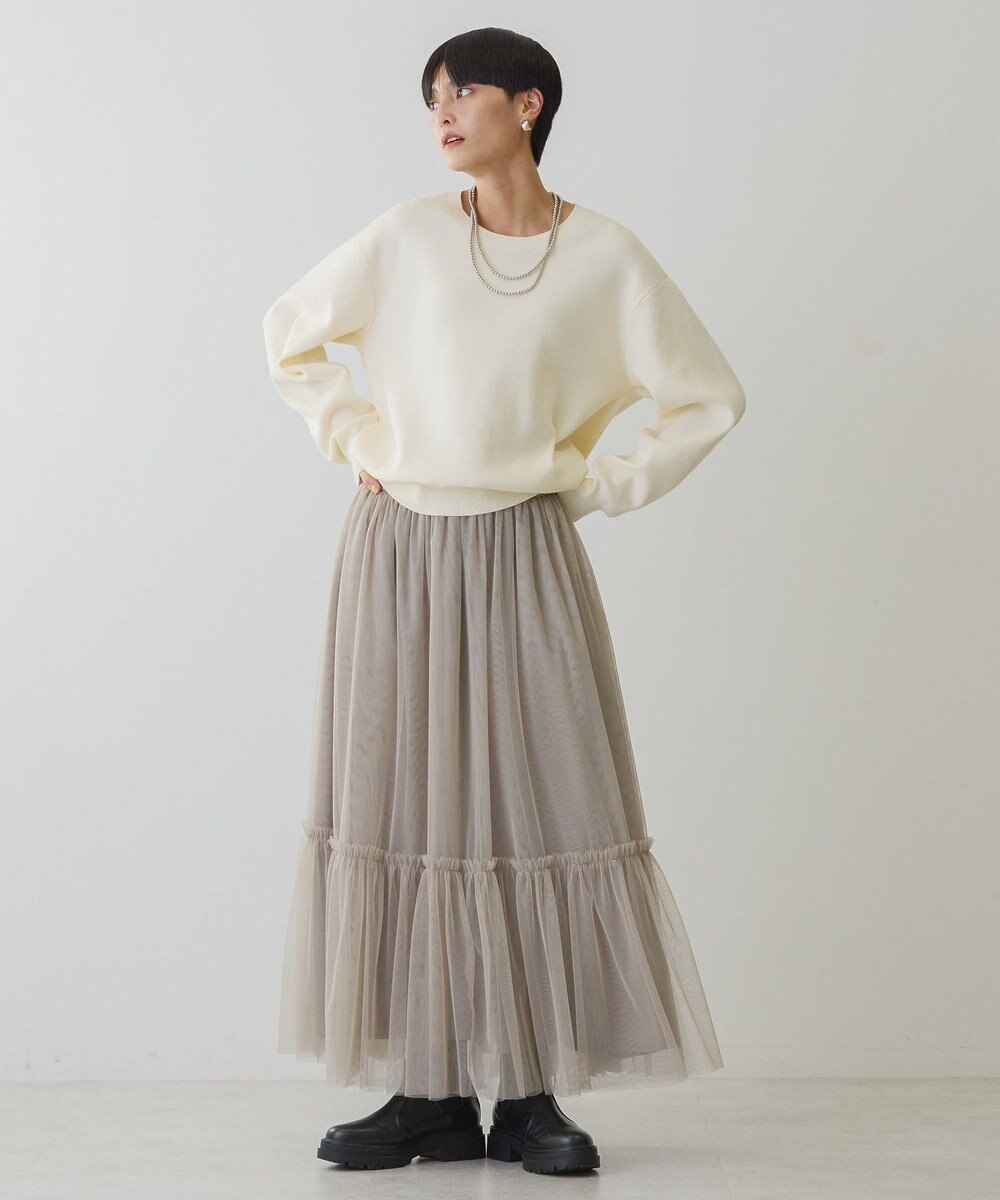 AMERICAN HOLIC スウェットライクニットプルオーバー 