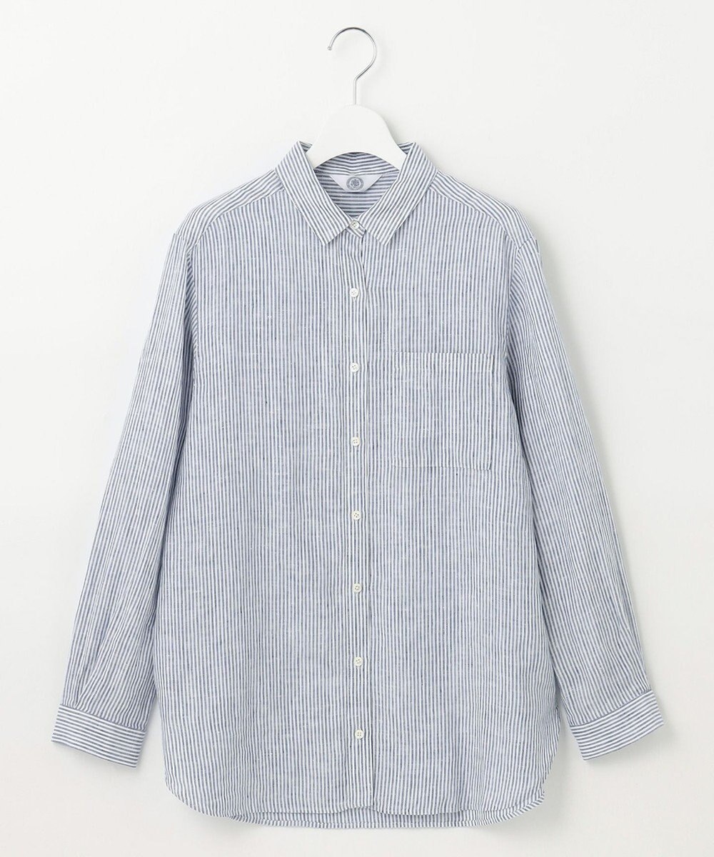 J.PRESS LADIES 【洗える】リネン シャツ 