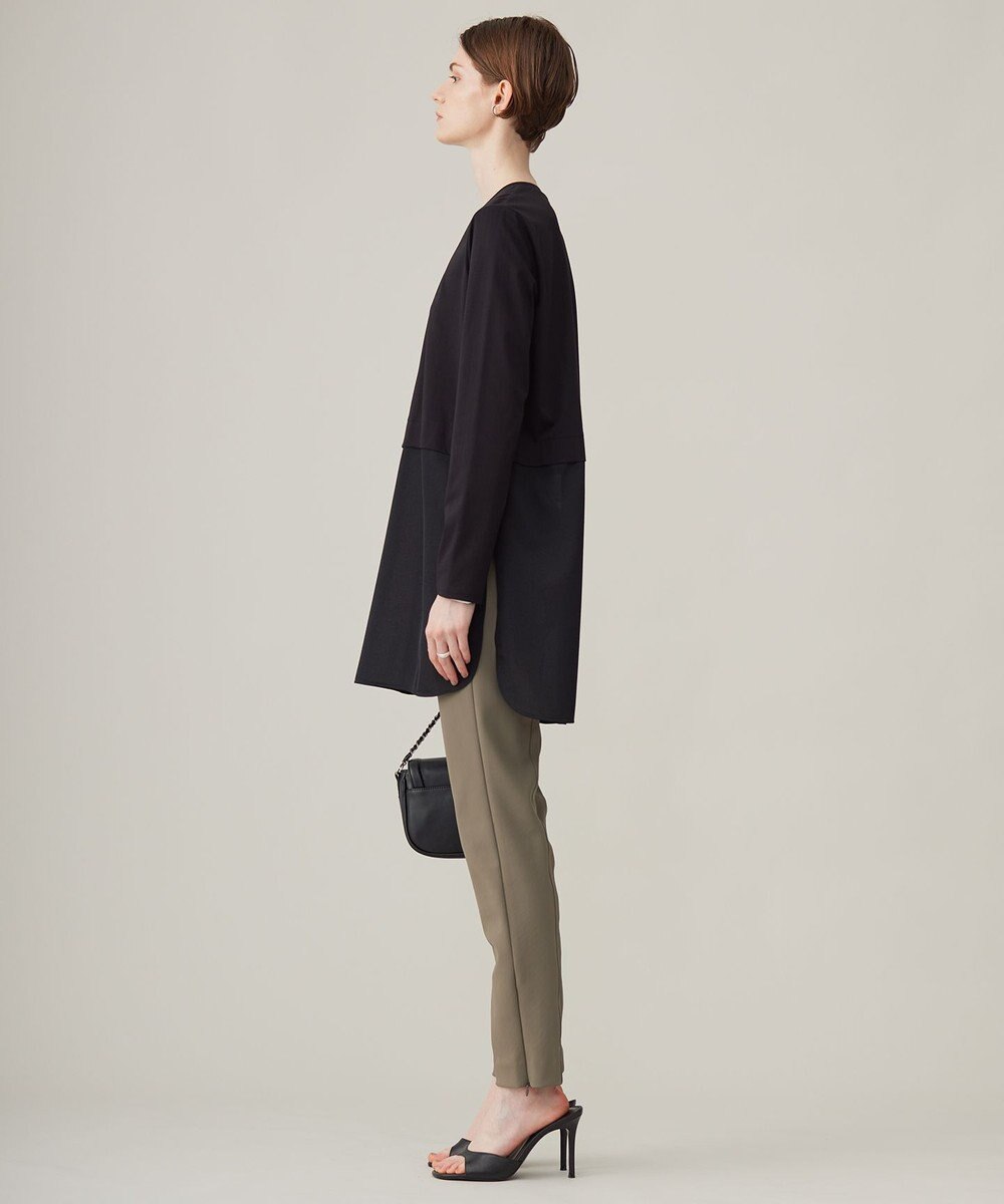 ICB L 【洗える】 シアージャージーコンビ カットソー 