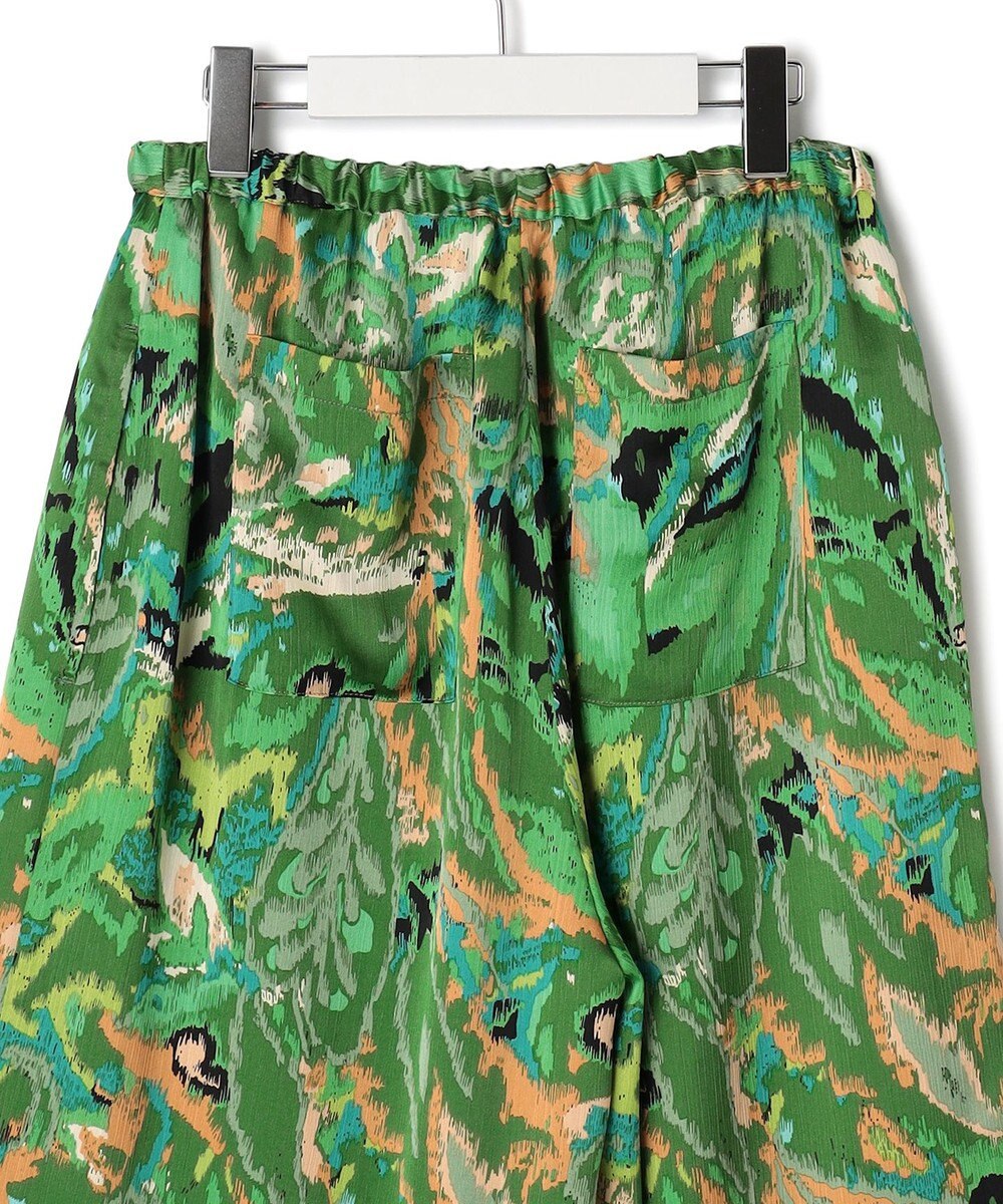 J.PRESS YORK STREET 【WOMEN】プリントリラックスワイドパンツ 