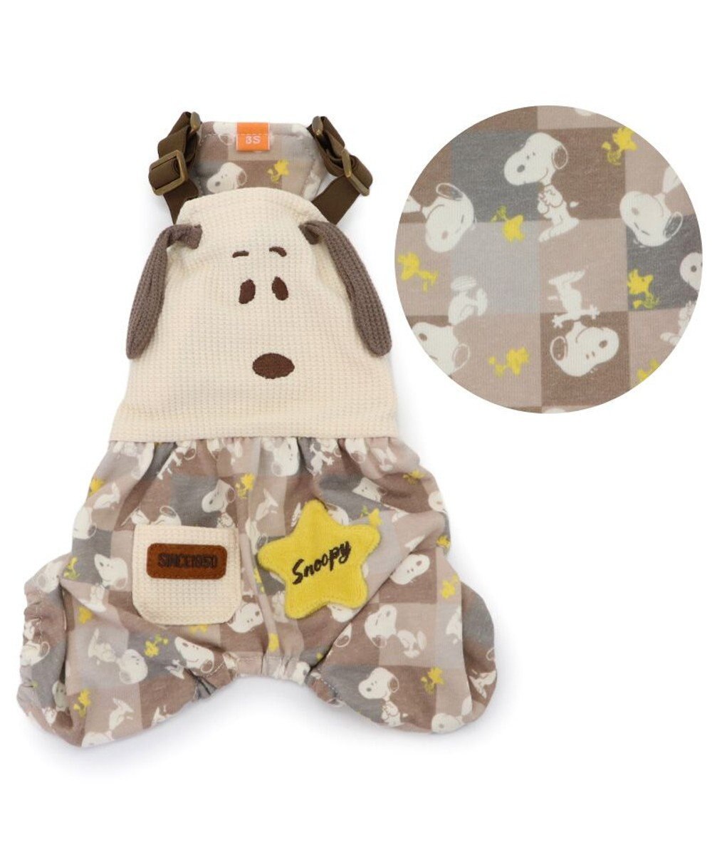 PET PARADISE スヌーピー オーバーオール 《ポップ柄》 小型犬 