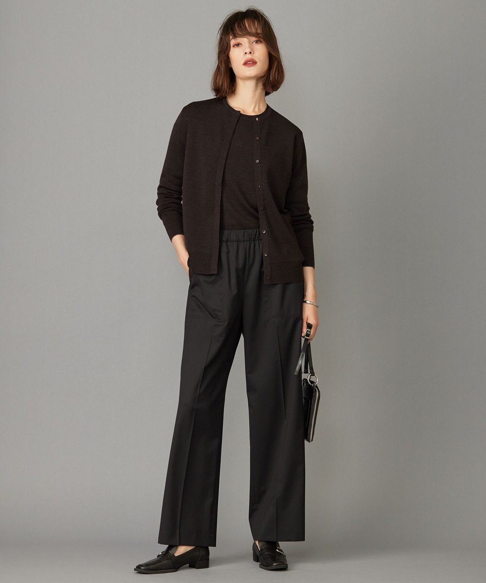 ICB 【洗える】エクストラファインメリノ カーディガン 