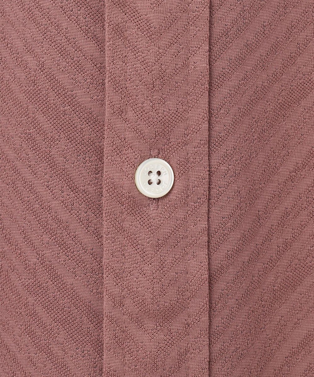 JOSEPH HOMME ブロークンヘリンボンジャージー　レギュラーカラー半袖シャツ 