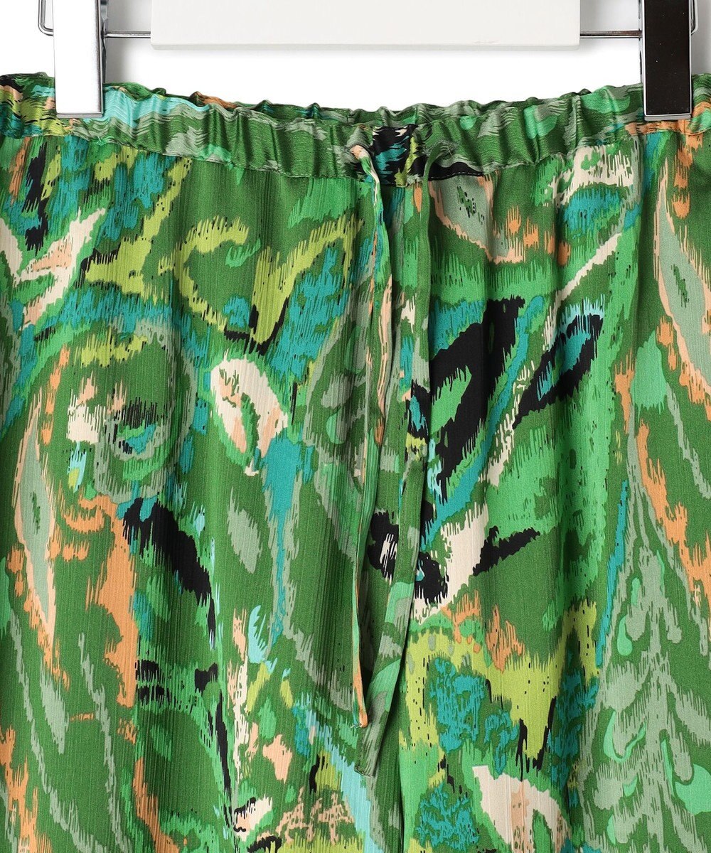 J.PRESS YORK STREET 【WOMEN】プリントリラックスワイドパンツ 