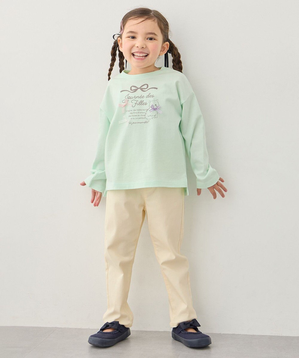 ANY KIDS 【洗濯機可能】ときめきストレッチ ネコパンツ 