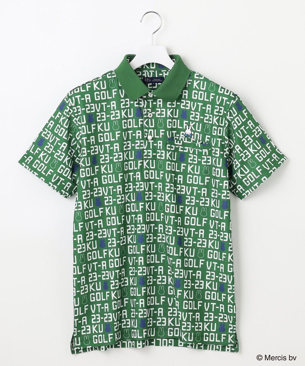 23区GOLF 【MEN】【吸水速乾/UVカット】ミッフィーロゴポロシャツ 