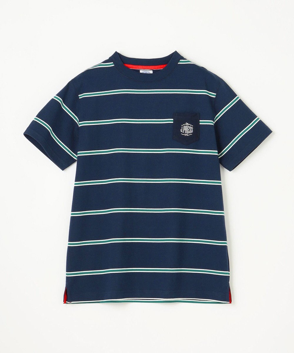 J.PRESS KIDS 【140-170㎝】マルチボーダー 半袖Ｔシャツ 