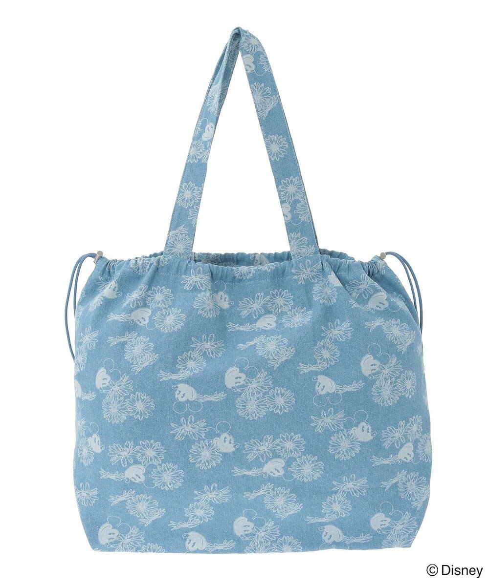 Green Parks ミッキー＆フレンズ／花柄デニムトートバッグ 