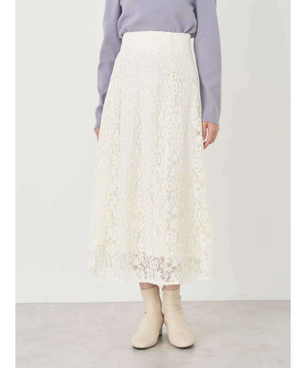 earth music&ecology モールレーススカート 