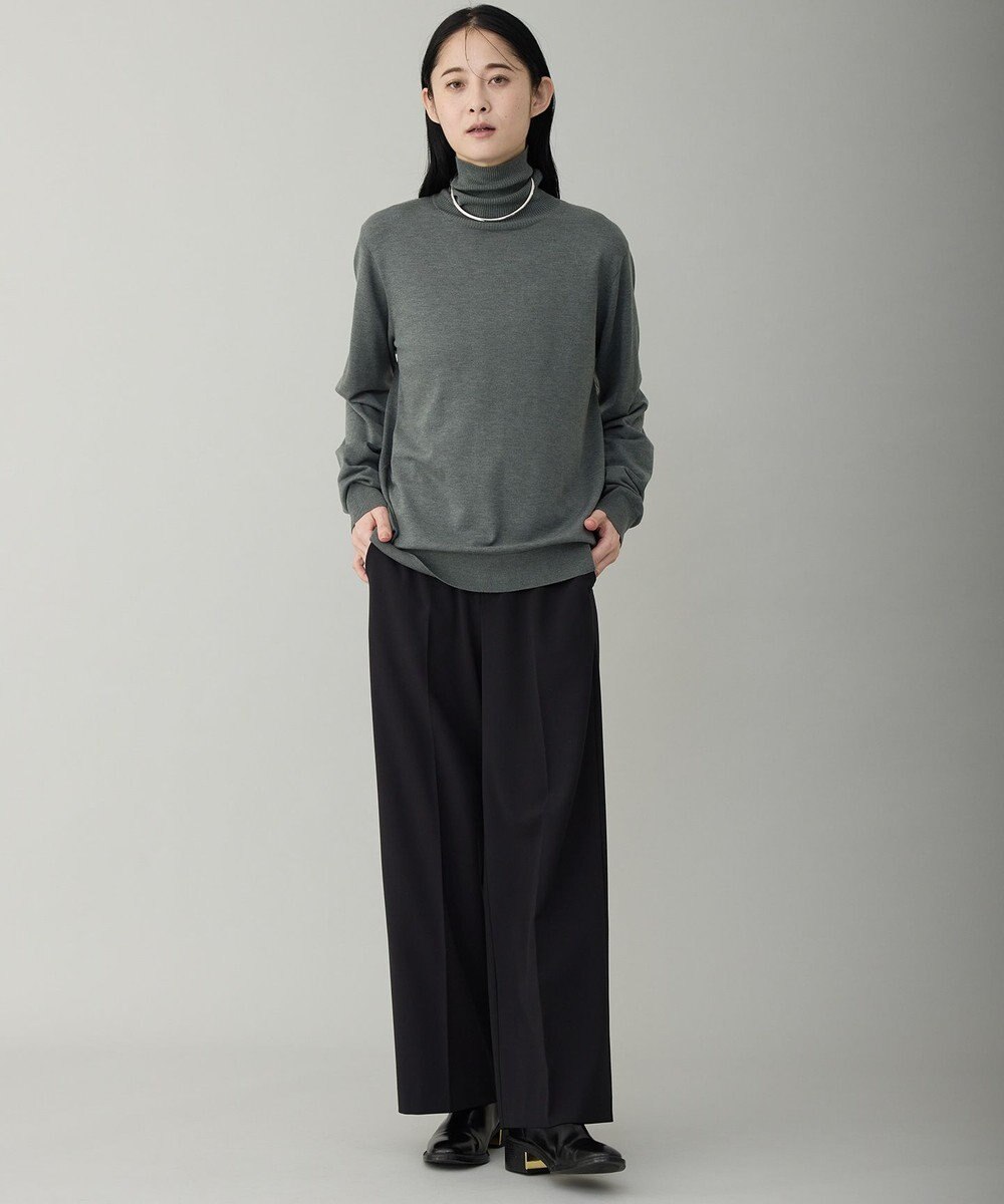 UNFILO MENS 【男女兼用】ソフトサーモ アンチピリングニット タートルネック 