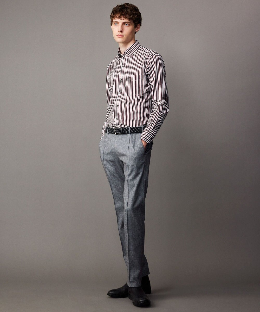 JOSEPH ABBOUD 【ウエストも伸びる！/ストレッチ/弱撥水】フランネルジャージ コンフォートパンツ 