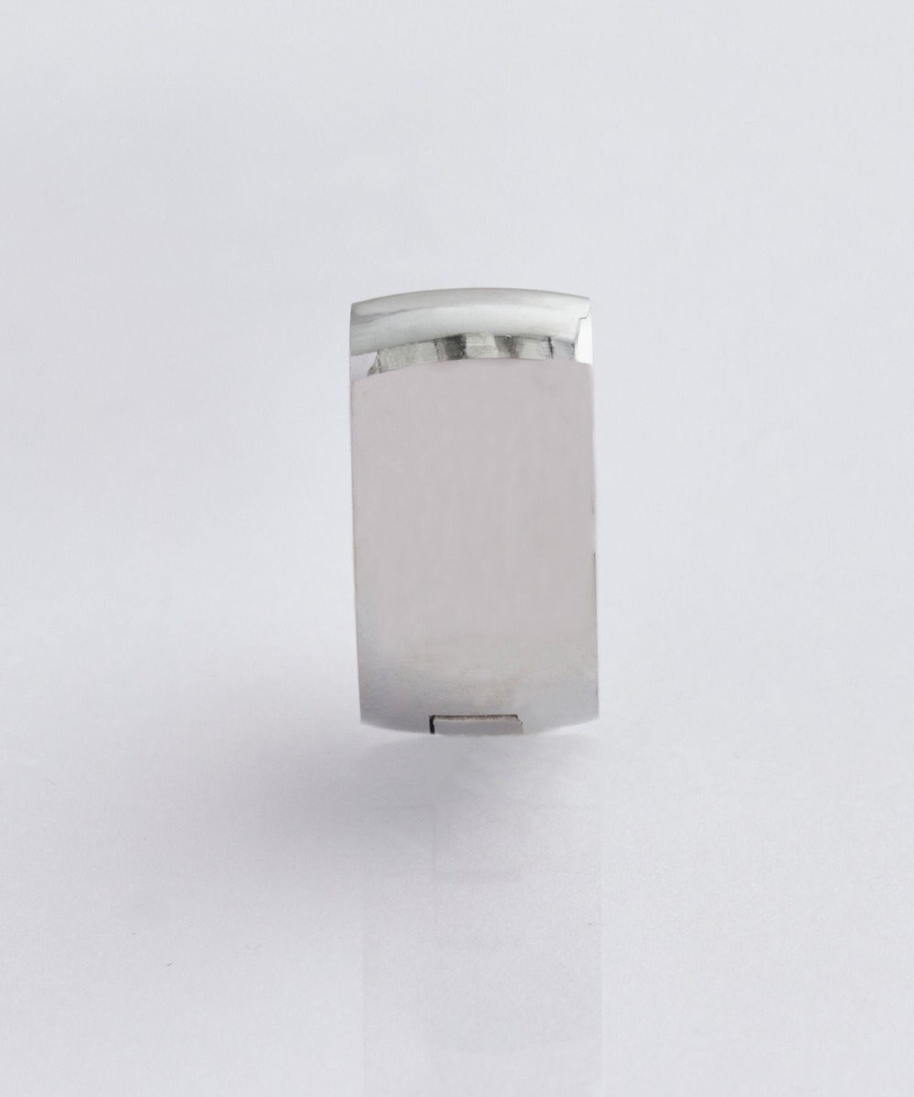 Phoebe 【金属アレルギー対応】ワンタッチワイドフープミニピアス(片耳)/サージカルステンレス シルバー 