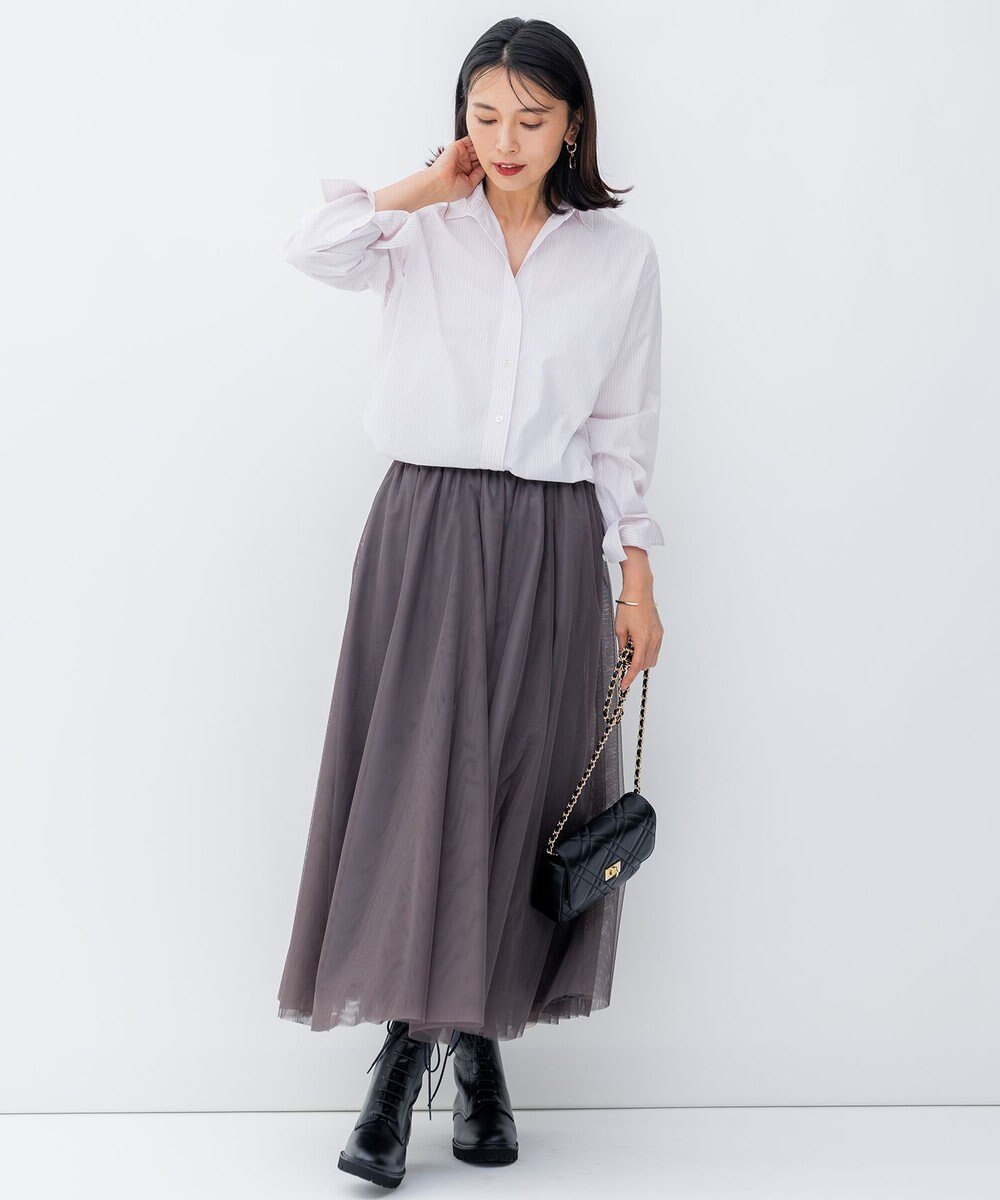 23区 S 【洗える】ソフトチュール スカート 