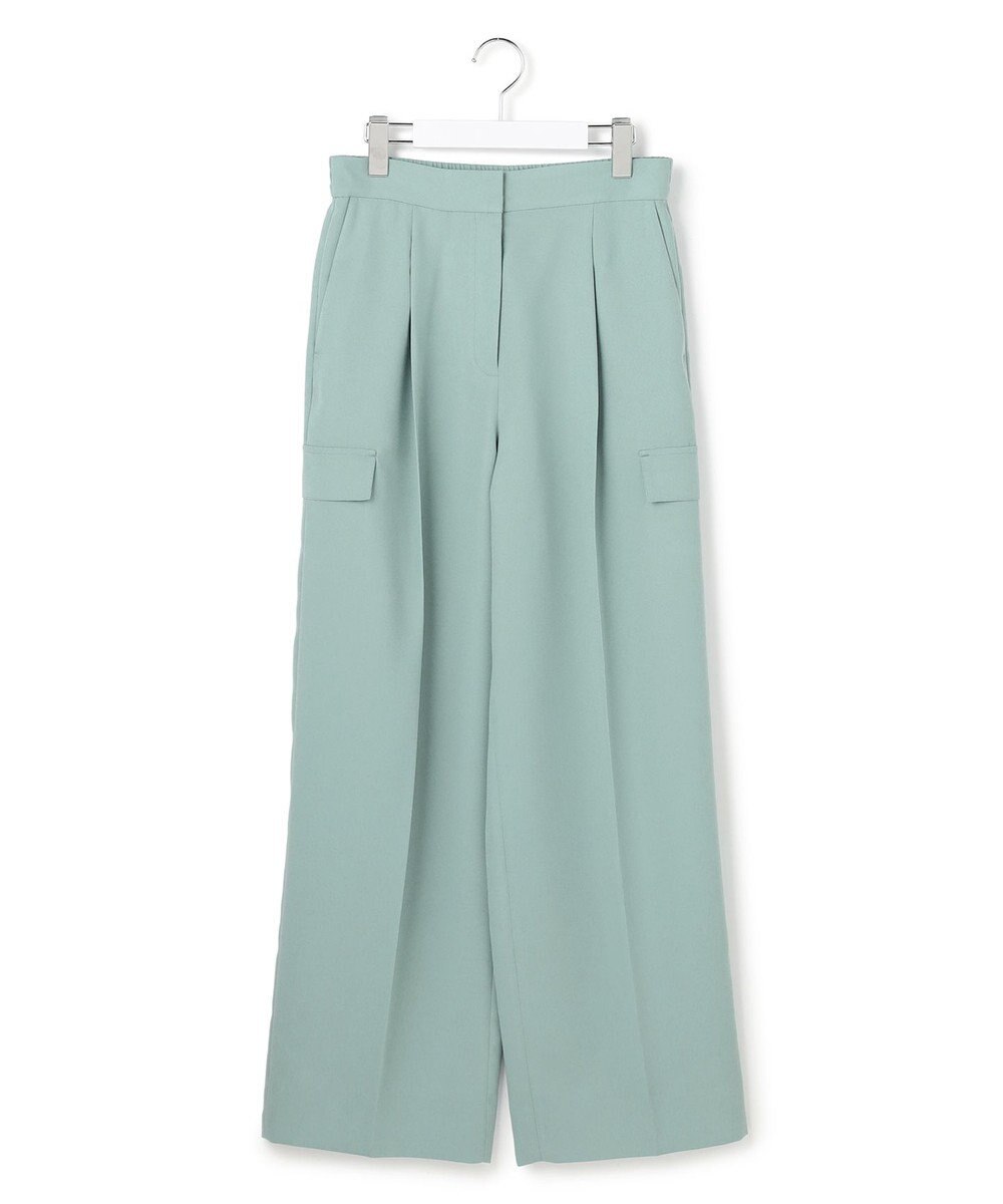 ICB 【先行予約】 FluidBackSatin ワイドストレートカーゴパンツ 