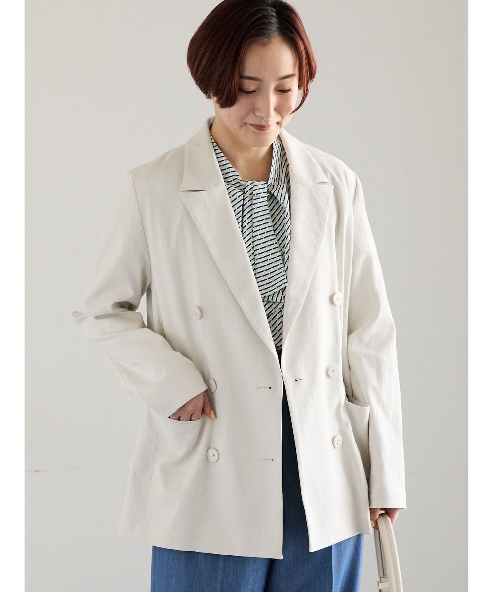 Te chichi リネンMIXロングスリーブジャケット 