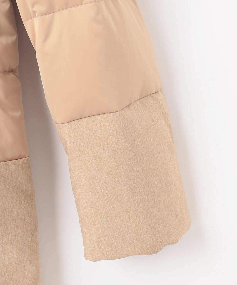 自由区 S 【撥水加工・洗える】ブライトダウンフード付き ダウンコート 