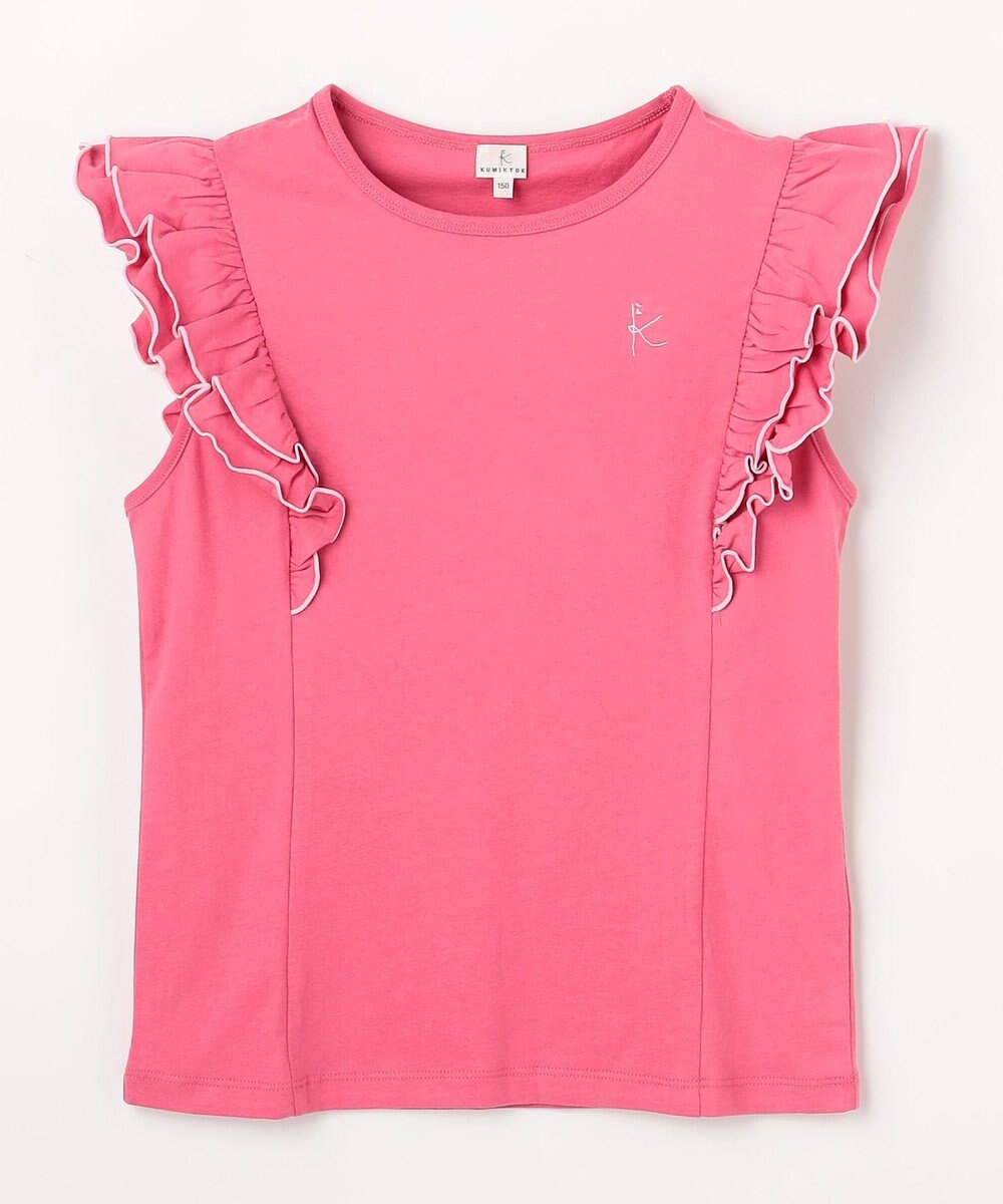 組曲 KIDS 【150-160㎝】 フルールフリルTシャツ 
