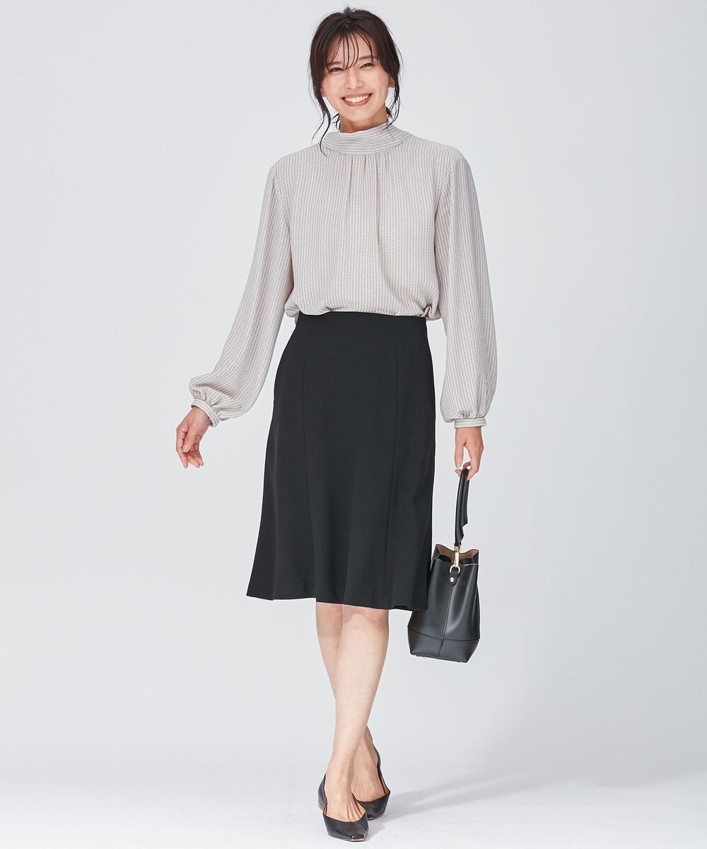 23区 トリアセダブルジョーゼット スカート 