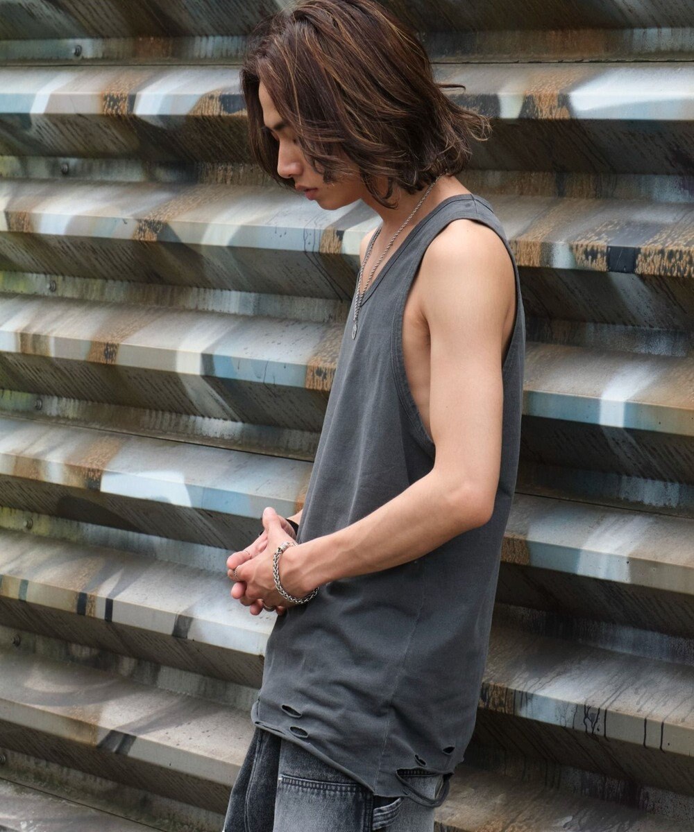 WEGO ダメージタンクトップ 