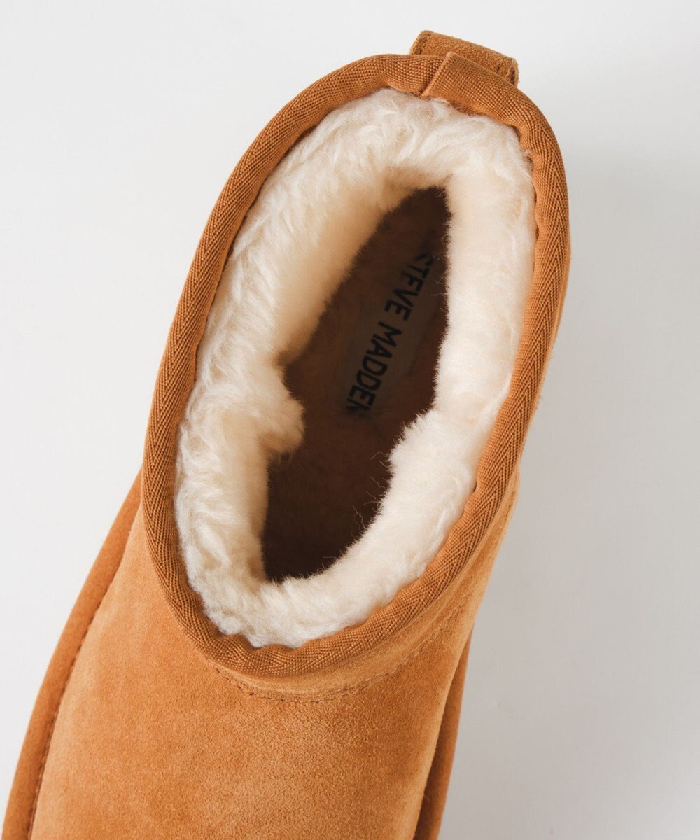 STEVE MADDEN COMFY ボアスエードショートブーツ 
