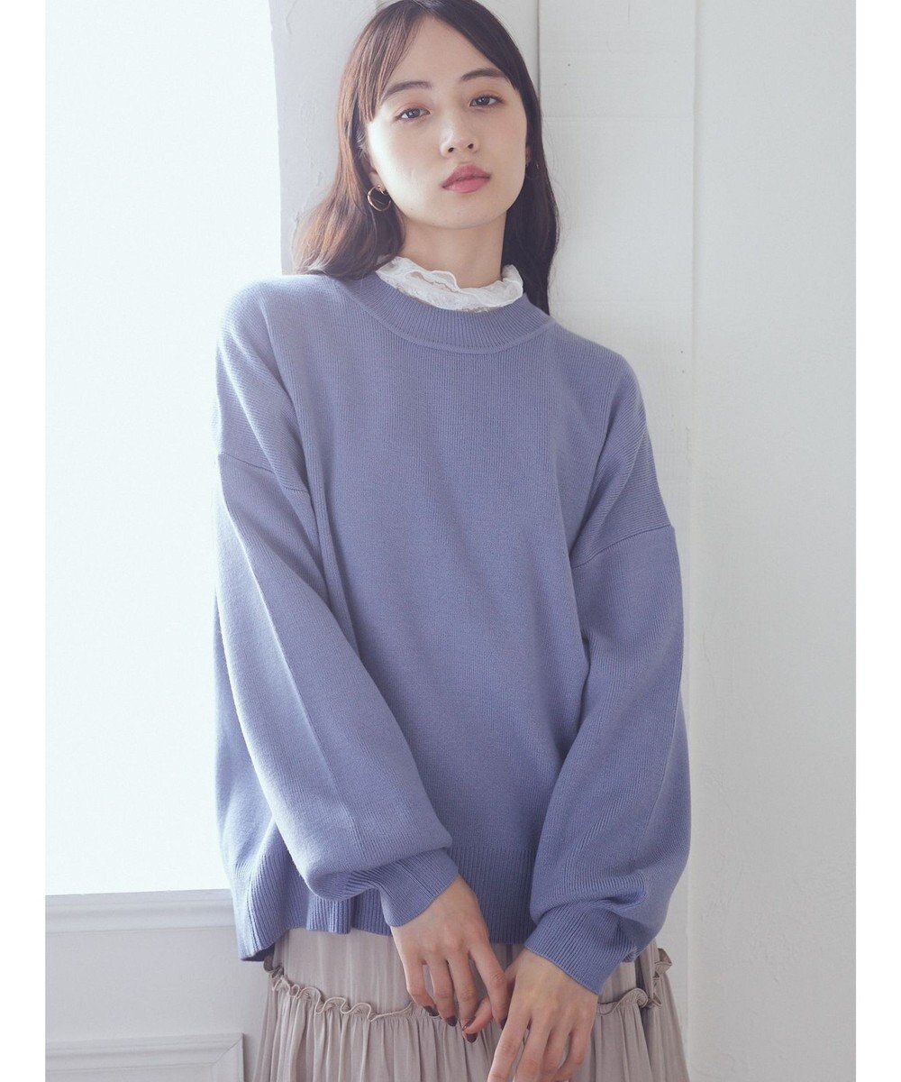 earth music&ecology アンチピリングバックスリットプルオーバー 