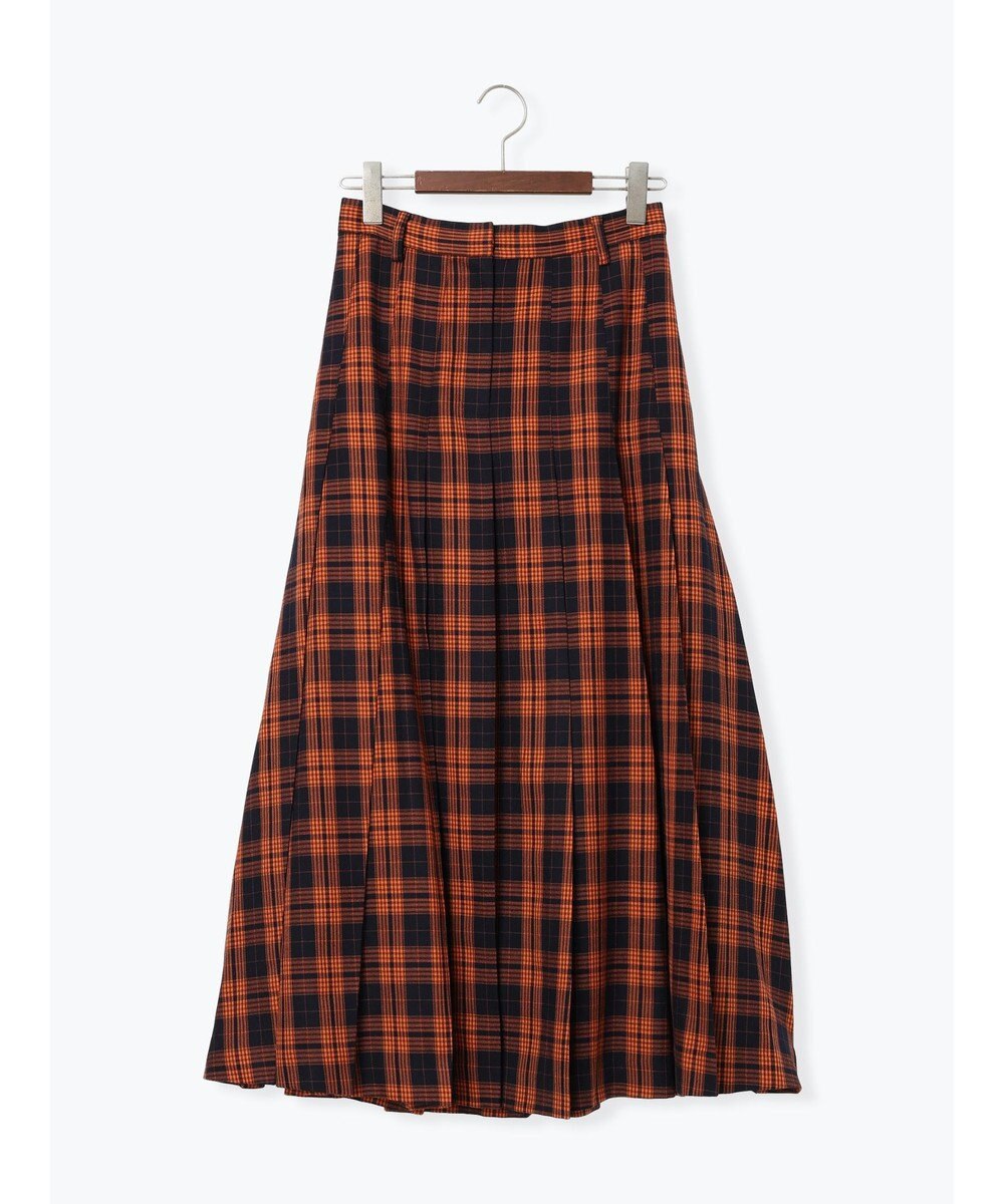 Te chichi チェックアソートロングプリーツスカート 