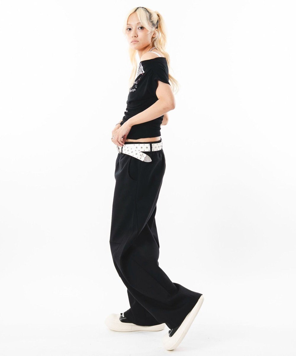 WEGO 【ユニセックス着用ITEM】ライトスウェットカバーフィットパンツ 