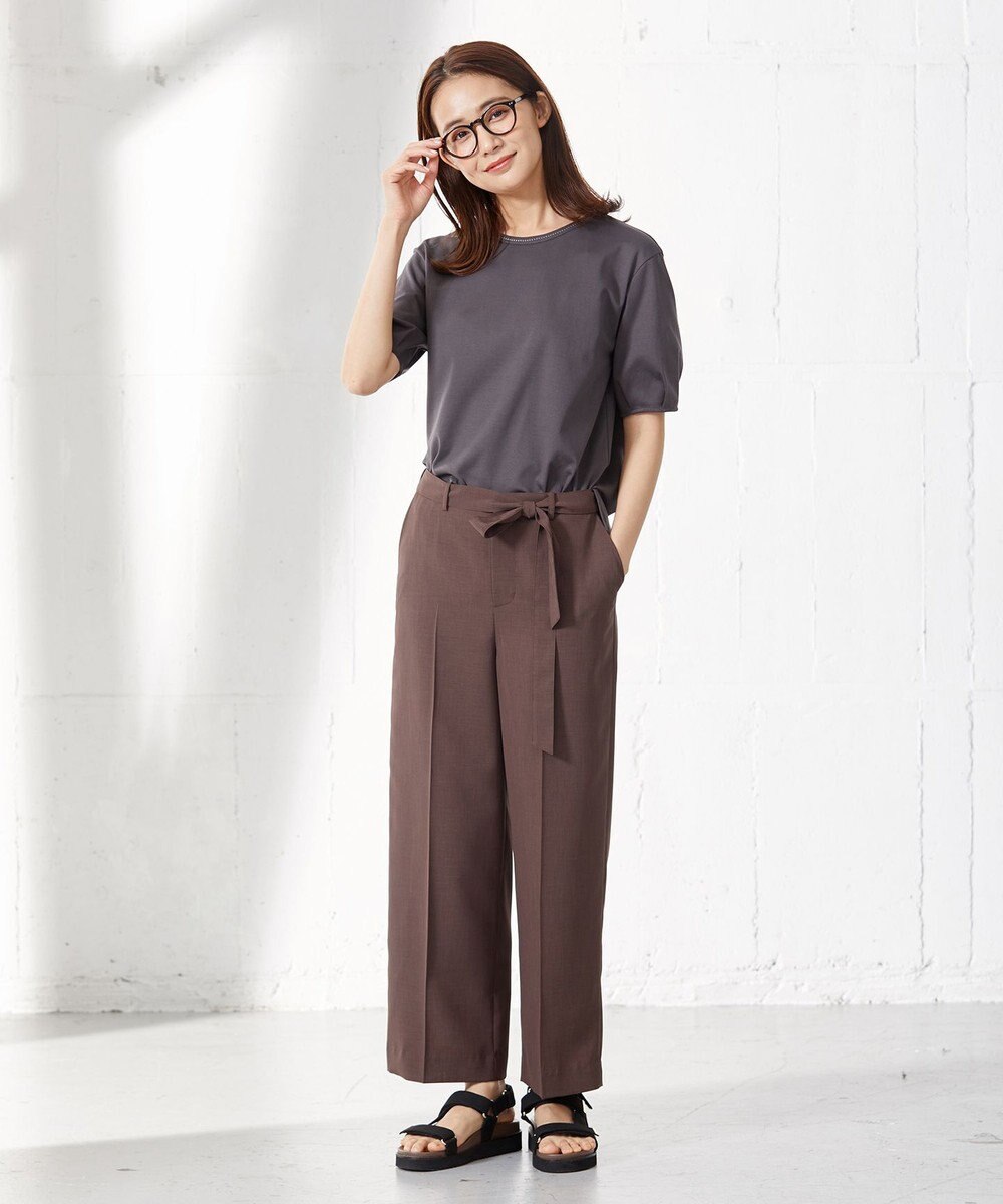 J.PRESS LADIES 【洗える・接触冷感】マルソースパンボイル パンツ 