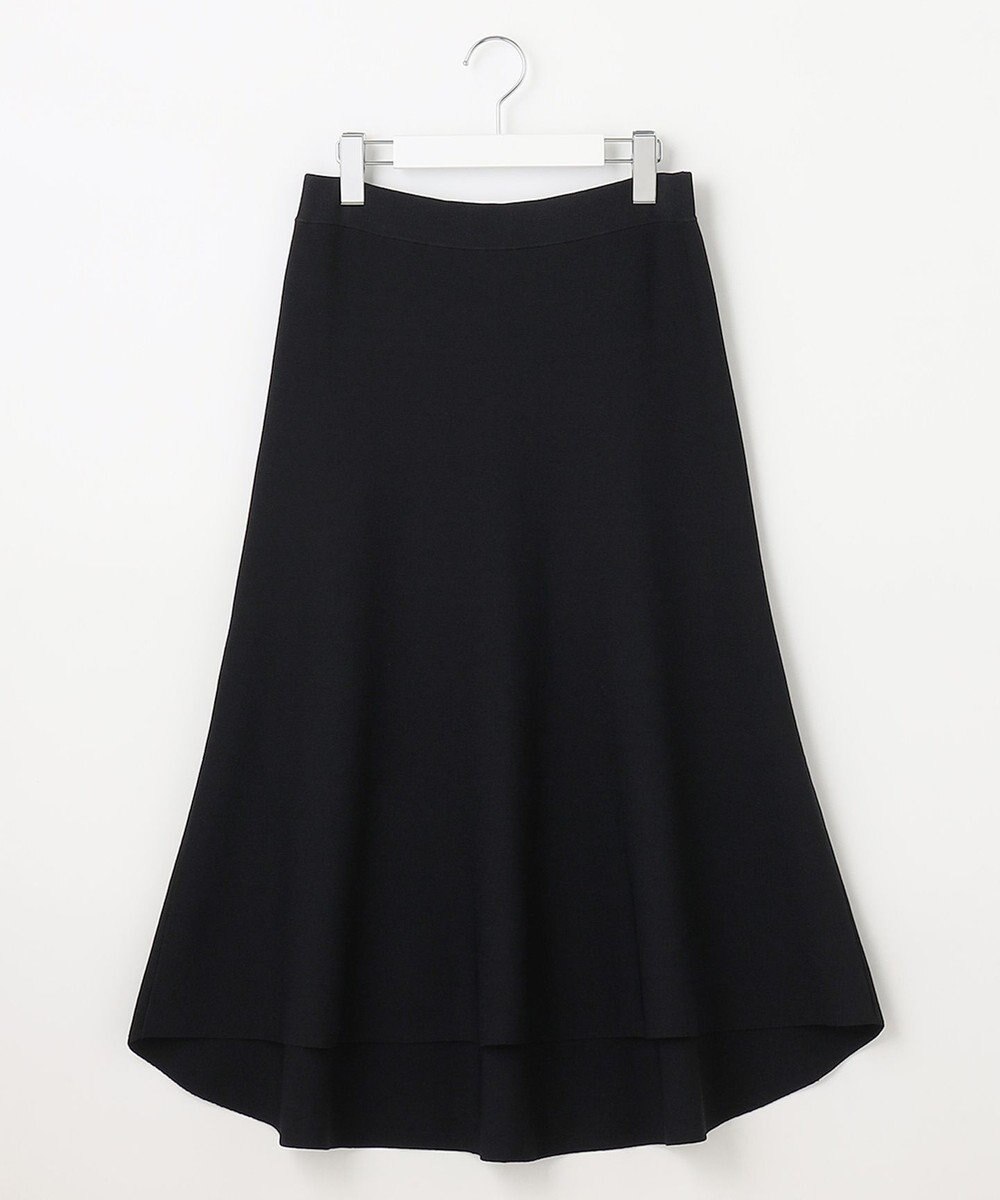 自由区 【洗える・XSサイズあり】クレープストレッチニット スカート 