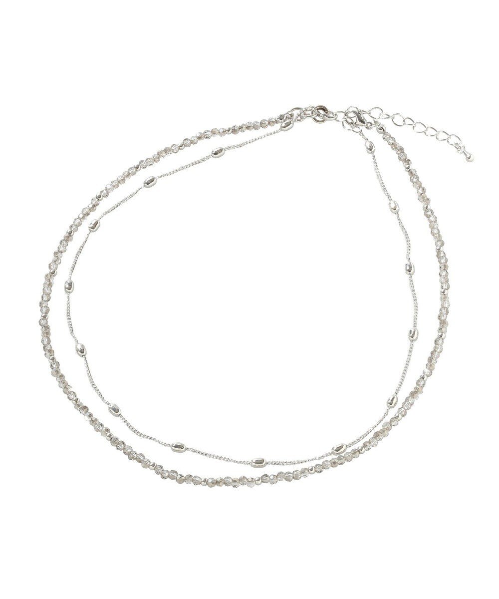 Green Parks カットガラス２連ネックレス 