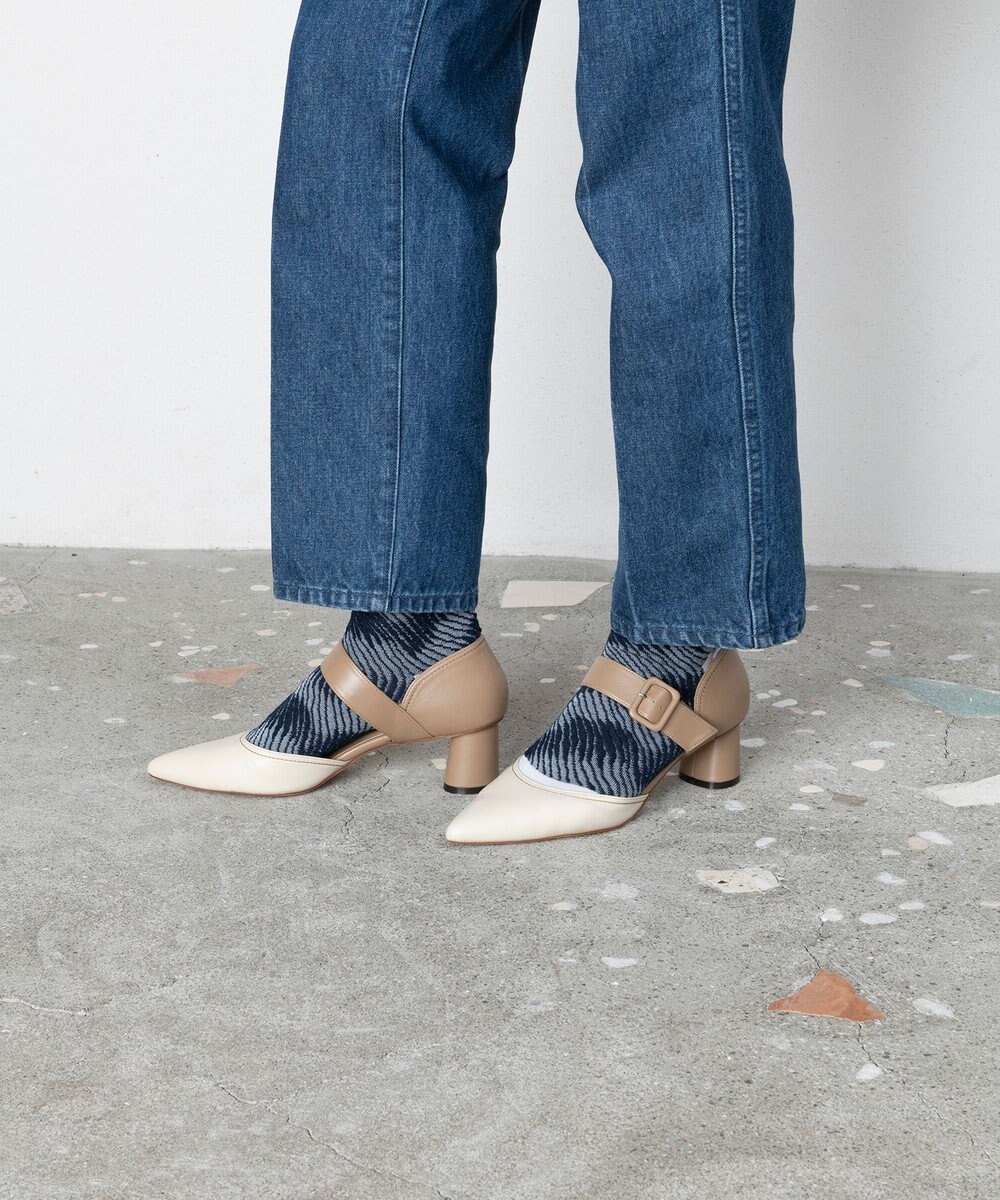 TRICOTE バンピーぼかしボーダーソックス 