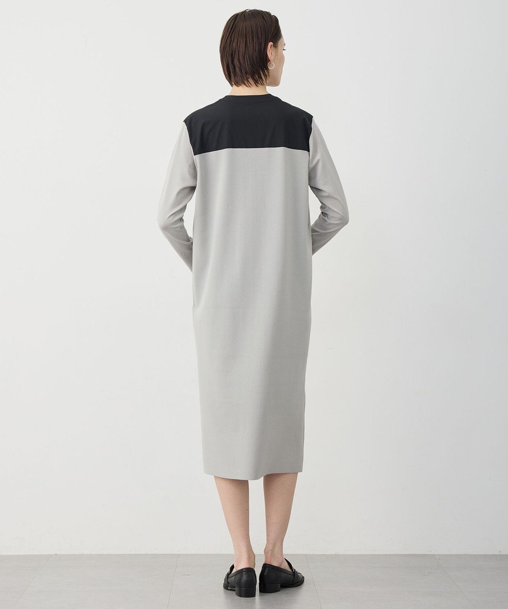 ICB L クリアレーヨンストレッチ ニットワンピース 