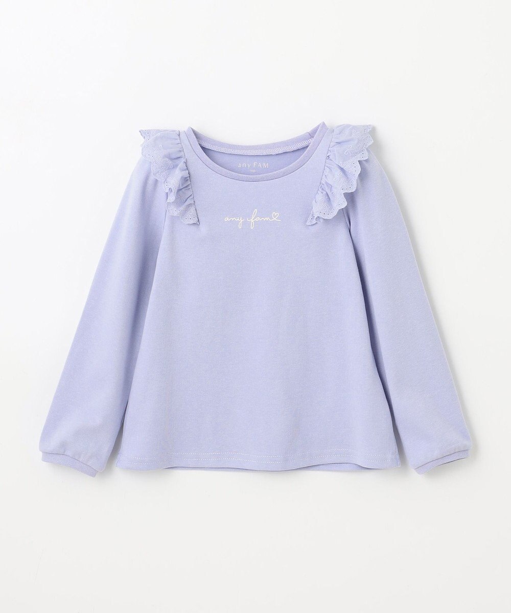 ANY KIDS 肩レース長袖Tシャツ 