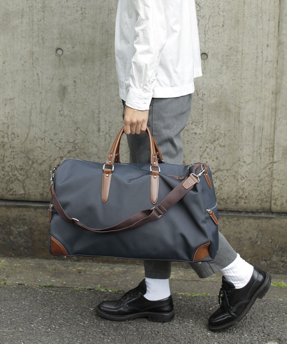 UNBILLION 【テレビ ドラマ着用アイテム】Otias 1681デニール×白化合皮ボストンL 