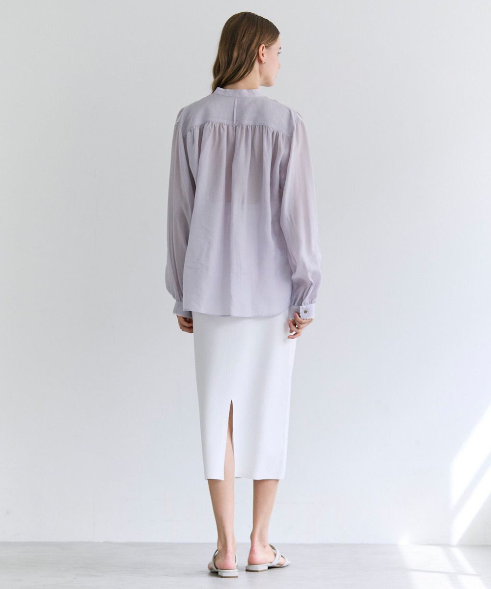 BEIGE， PAULINE / リネンヴィスコースレースブラウス 