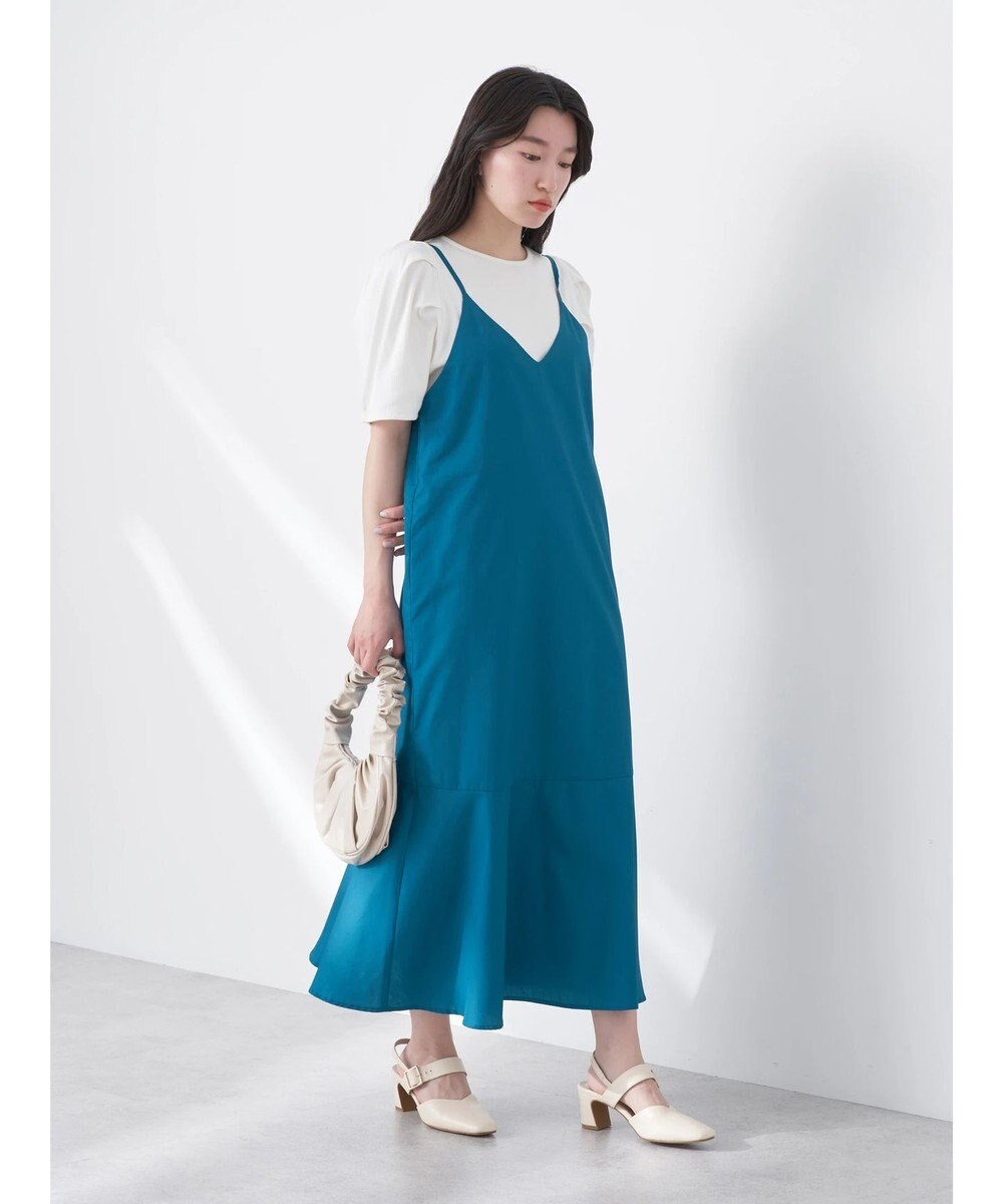 earth music&ecology Ｖネック裾切替キャミワンピース 