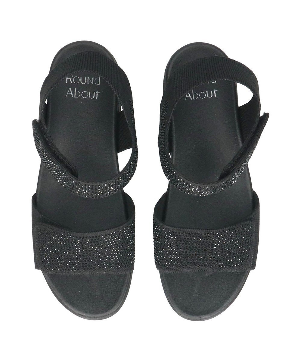 Bridget Birkin 【Round About】ラインストーンアンクルストラップサンダル 