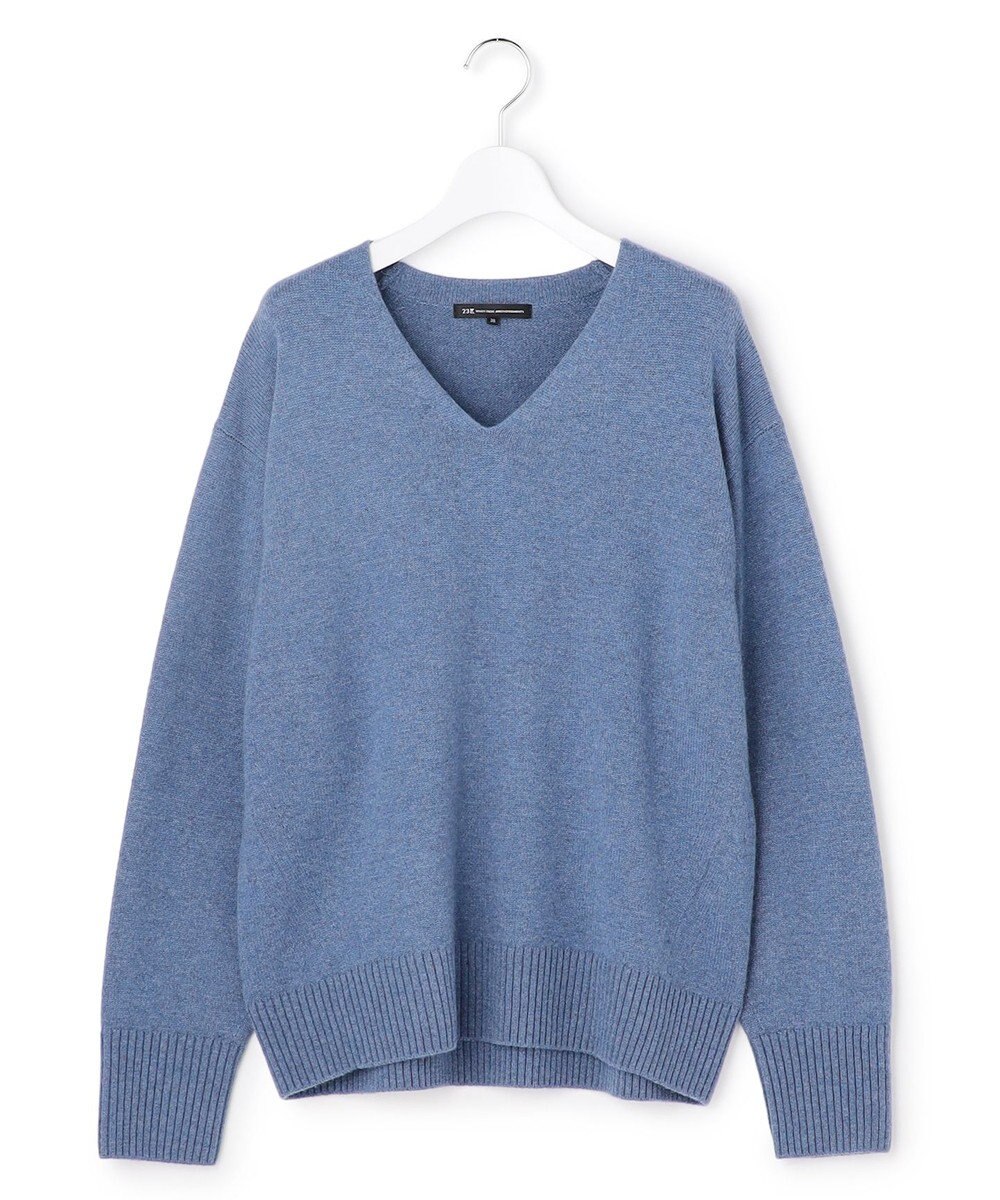 23区 【見上愛さんコラボカラー/VERY掲載】カシミヤブレンド Vネック ニット 