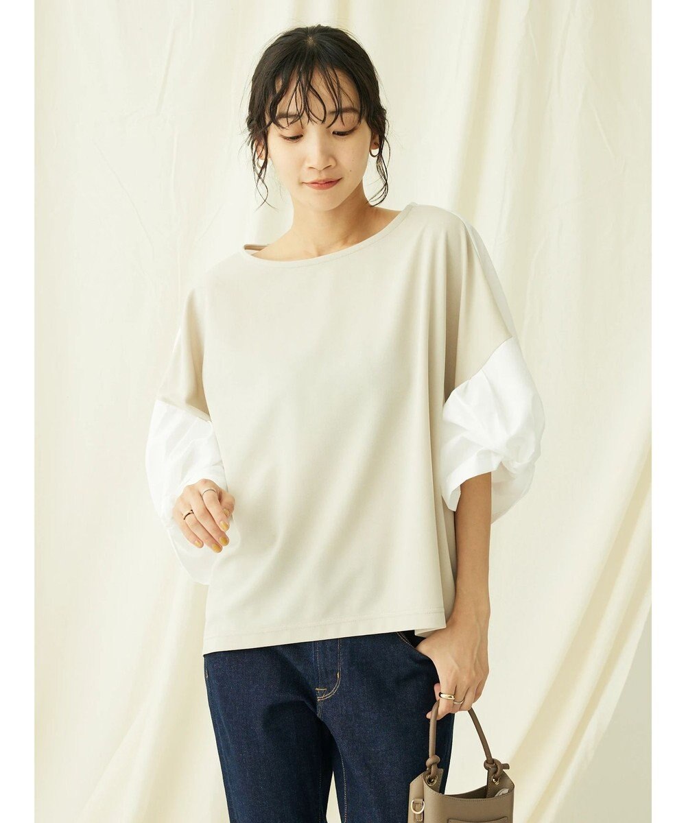 CRAFT STANDARD BOUTIQUE 袖ねじり切り替えプルオーバー 