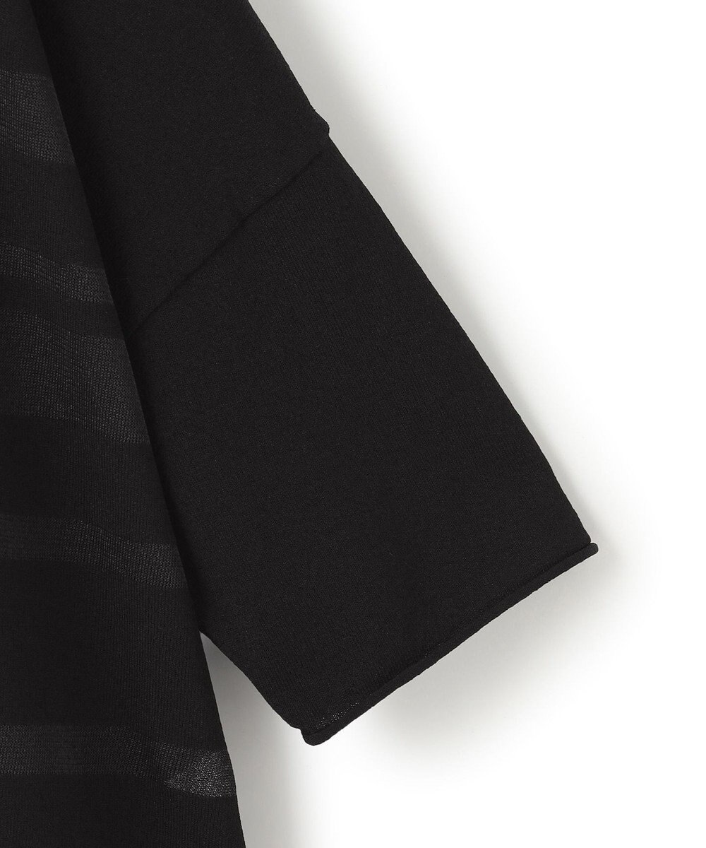 ICB L 【接触冷感・洗える】 VIS/NYハイゲージ シアーボーダープルオーバー 