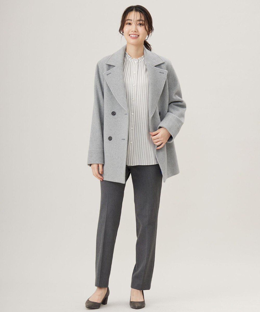 J.PRESS LADIES Jackal 140sソフトメルトン Pコート 