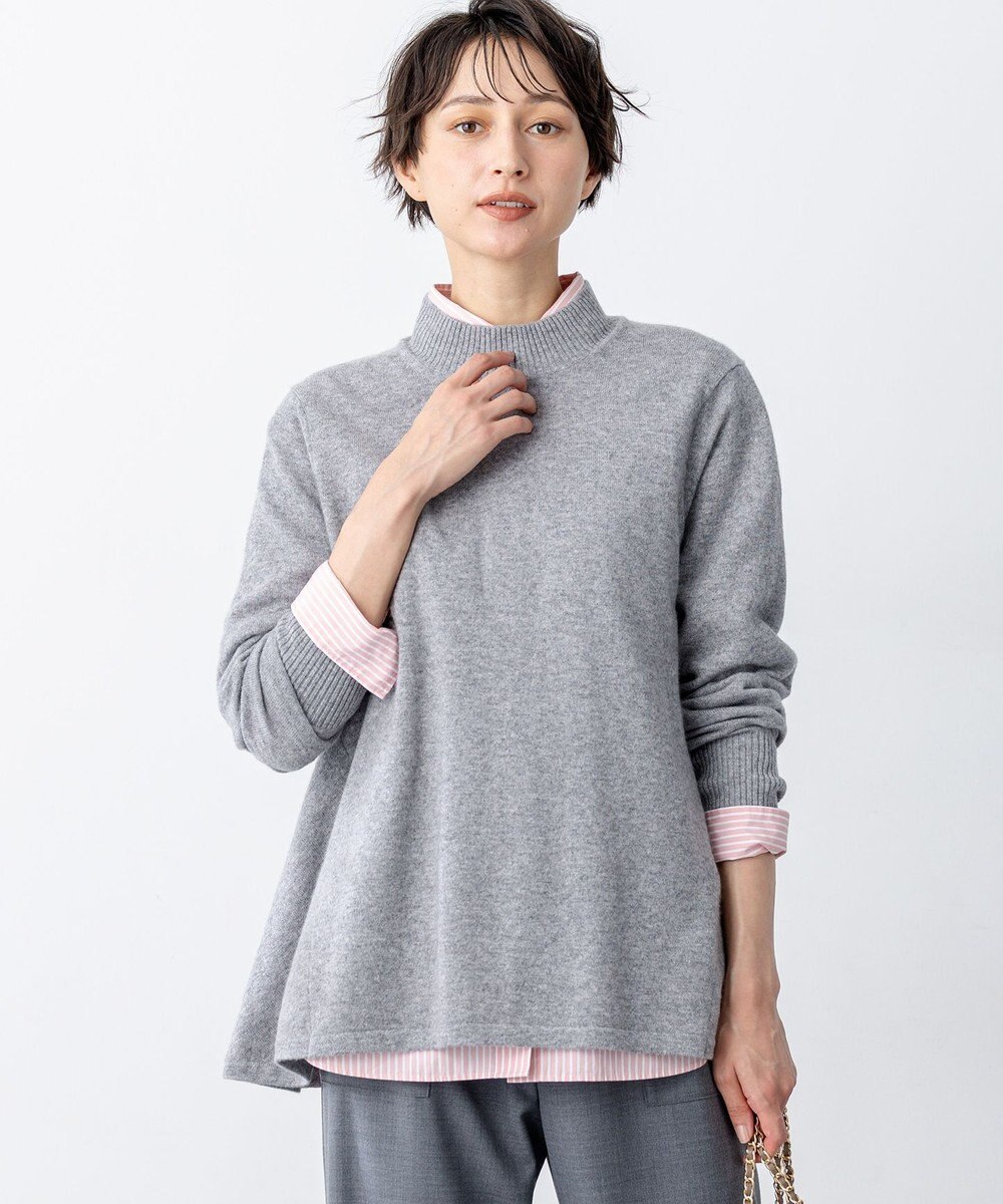 23区 S 【洗える】ピュアカシミヤ フレア ニット 