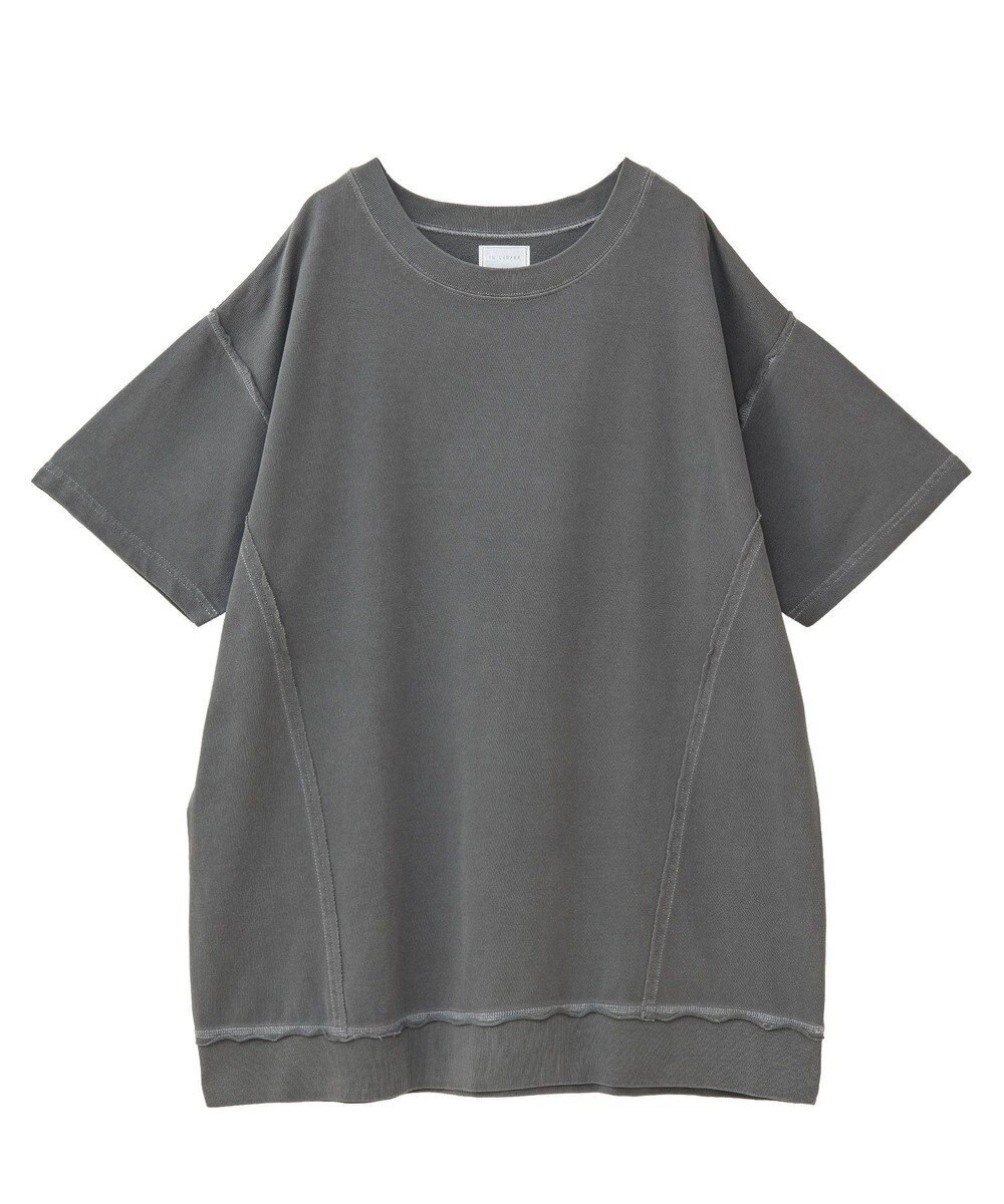 Green Parks ピグメント裏毛切りっぱなしチュニック 