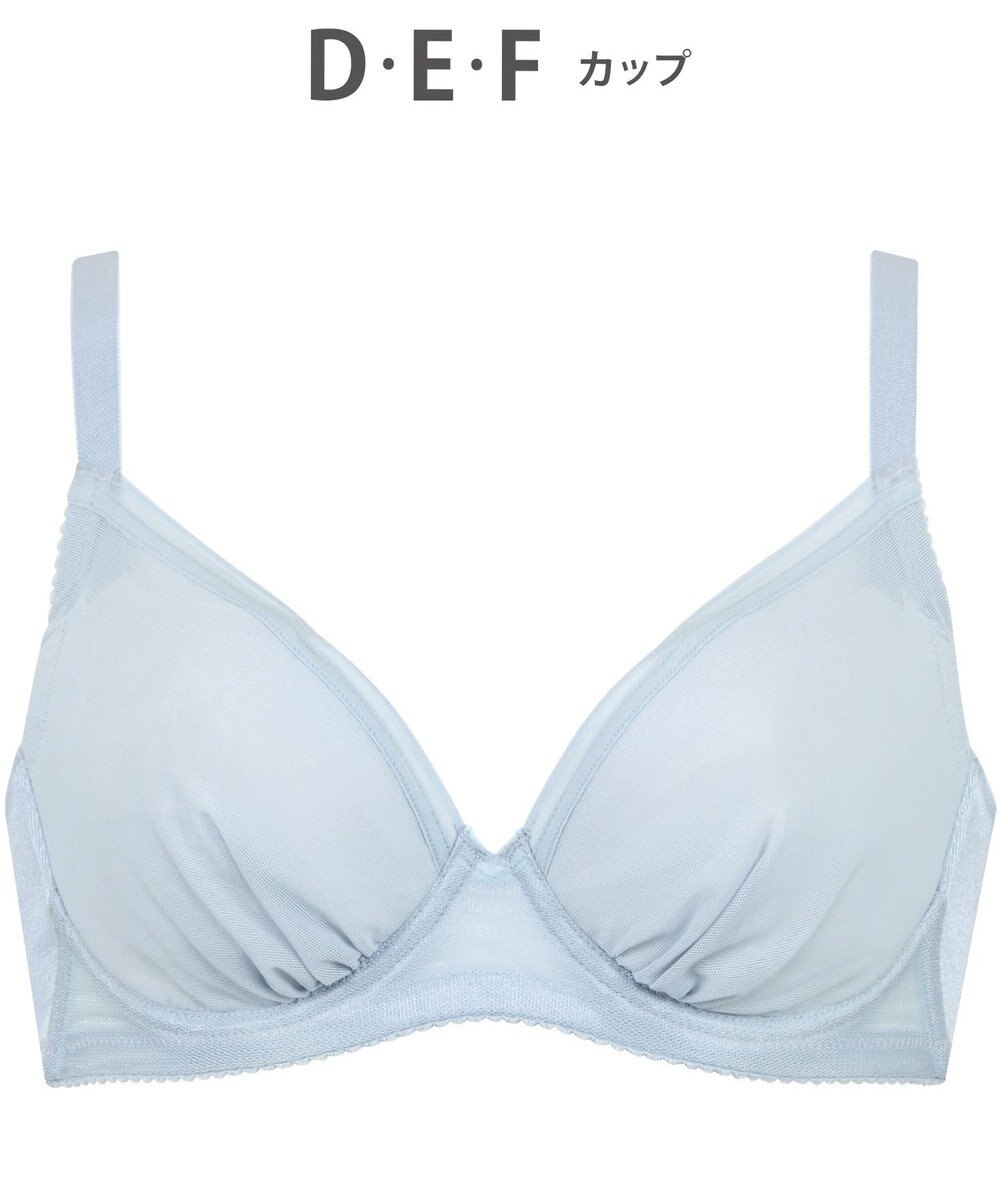 WACOAL 【小さく見せるブラ】 シンプル ブラジャー 着やせ効果 コンパクトにメイク バストの突出をおさえる 背中の段差を軽減 大きいサイズ レディース BRB452 /ワコール 