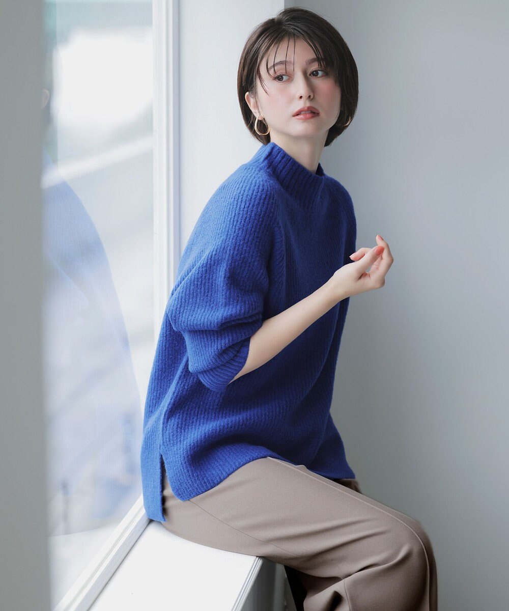 ANY SIS L ハイネックAir ニット 