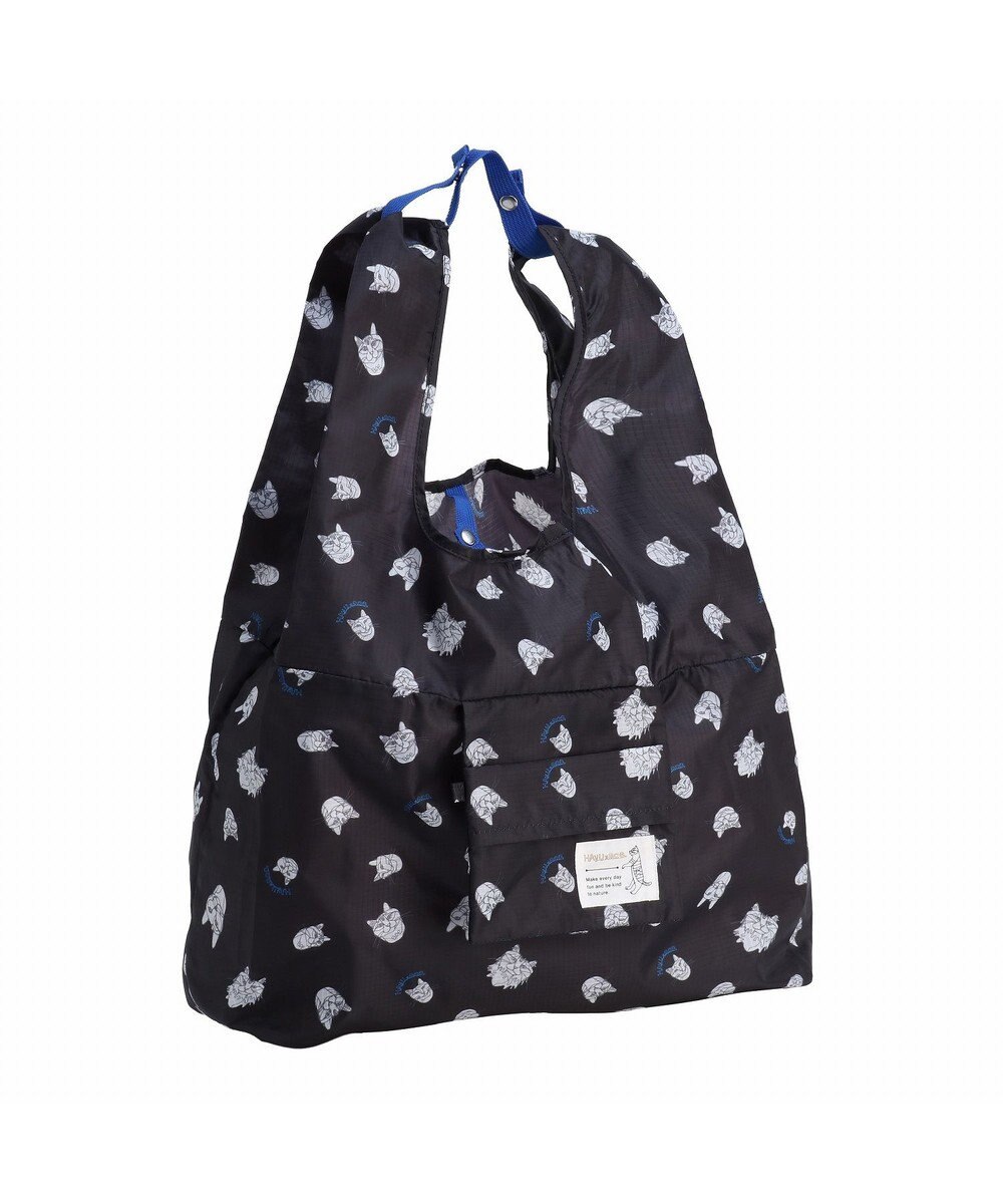 ACE BAGS & LUGGAGE 【折り畳み】 HAyU × ace. マルシェバッグ エコバッグ 猫柄 23L 17871 