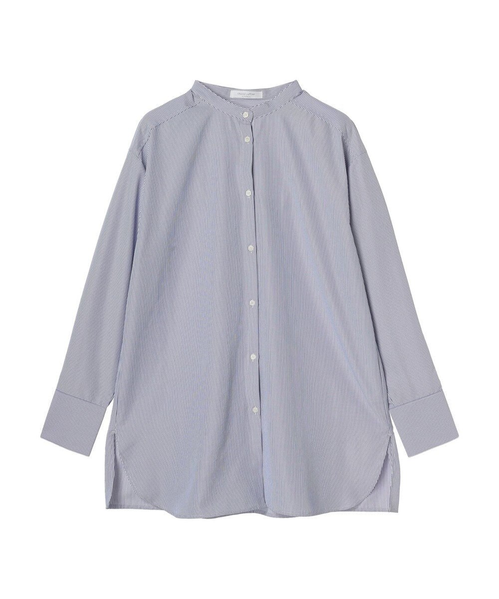 Green Parks レイヤードアソート柄シャツチュニック 