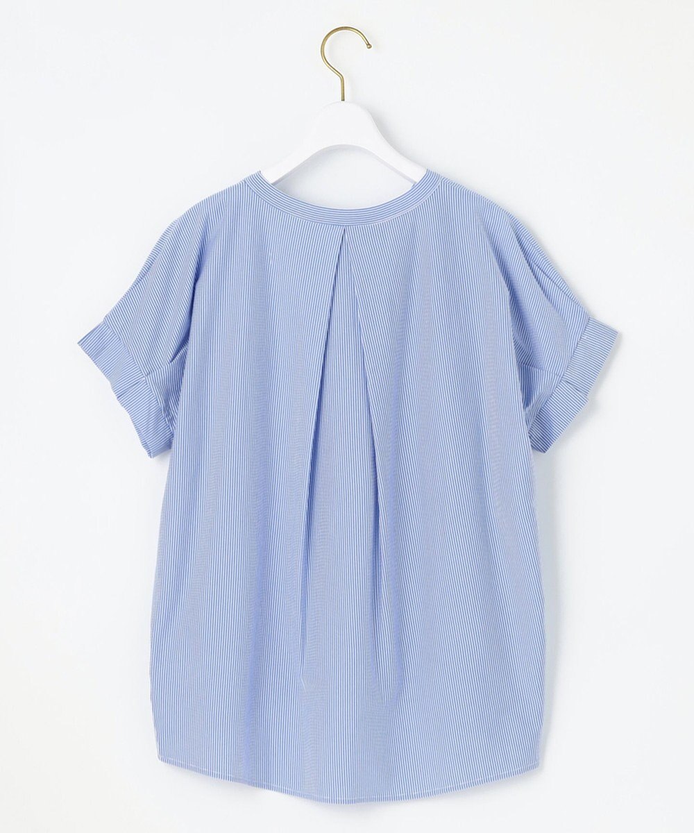 ANY SIS S シルケットストライプ スキッパー カットソー 